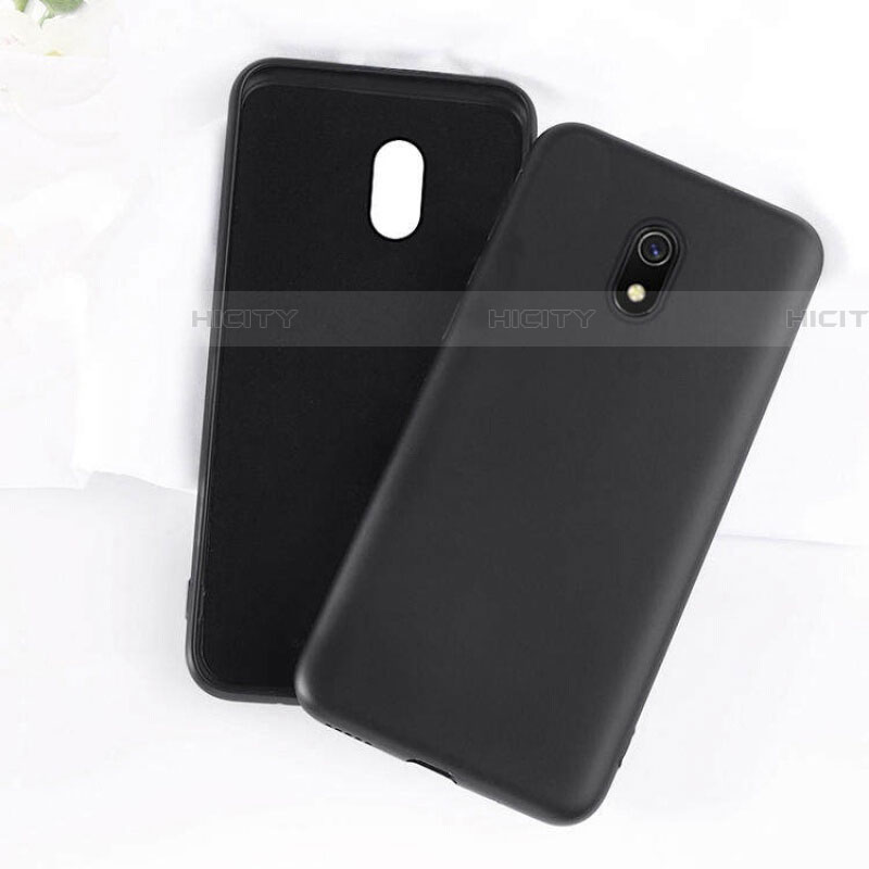 Silikon Hülle Handyhülle Ultra Dünn Schutzhülle 360 Grad Tasche S07 für Xiaomi Redmi 8A Schwarz