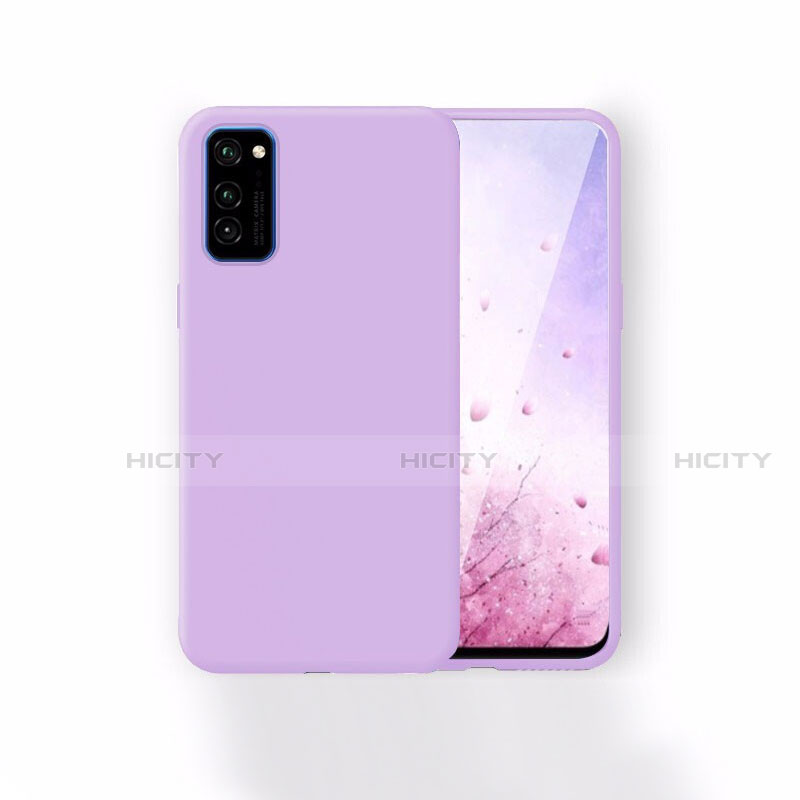 Silikon Hülle Handyhülle Ultra Dünn Schutzhülle 360 Grad Tasche T01 für Huawei Honor V30 5G Violett