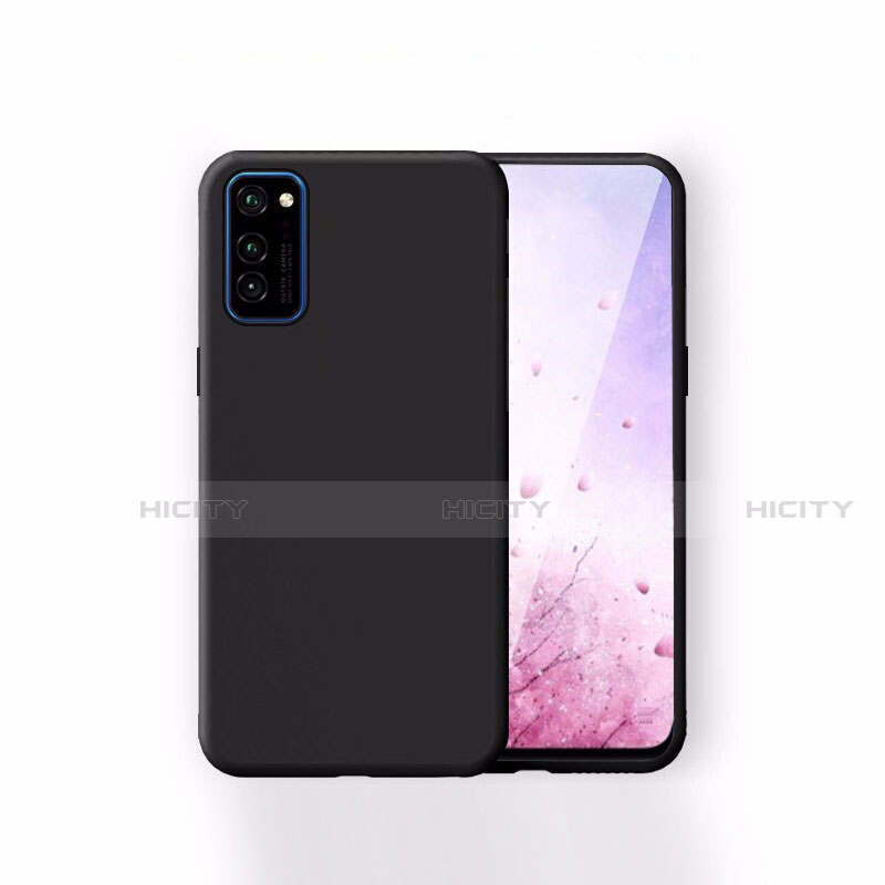 Silikon Hülle Handyhülle Ultra Dünn Schutzhülle 360 Grad Tasche T01 für Huawei Honor V30 Pro 5G Schwarz