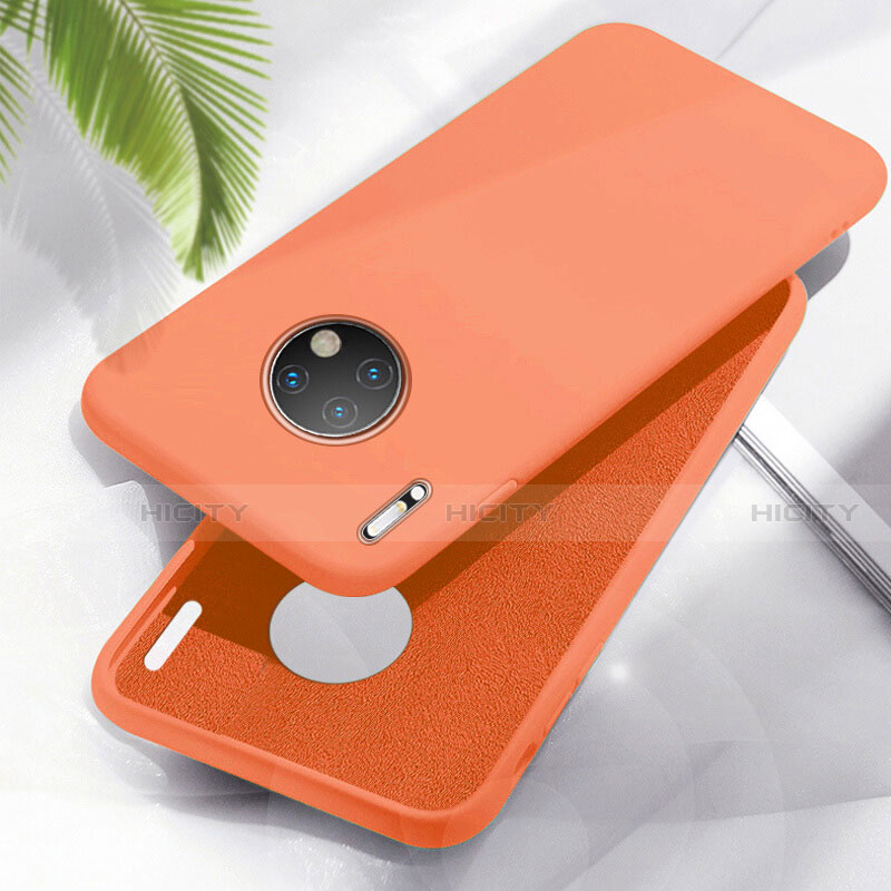 Silikon Hülle Handyhülle Ultra Dünn Schutzhülle 360 Grad Tasche Z01 für Huawei Mate 30 Pro 5G Orange