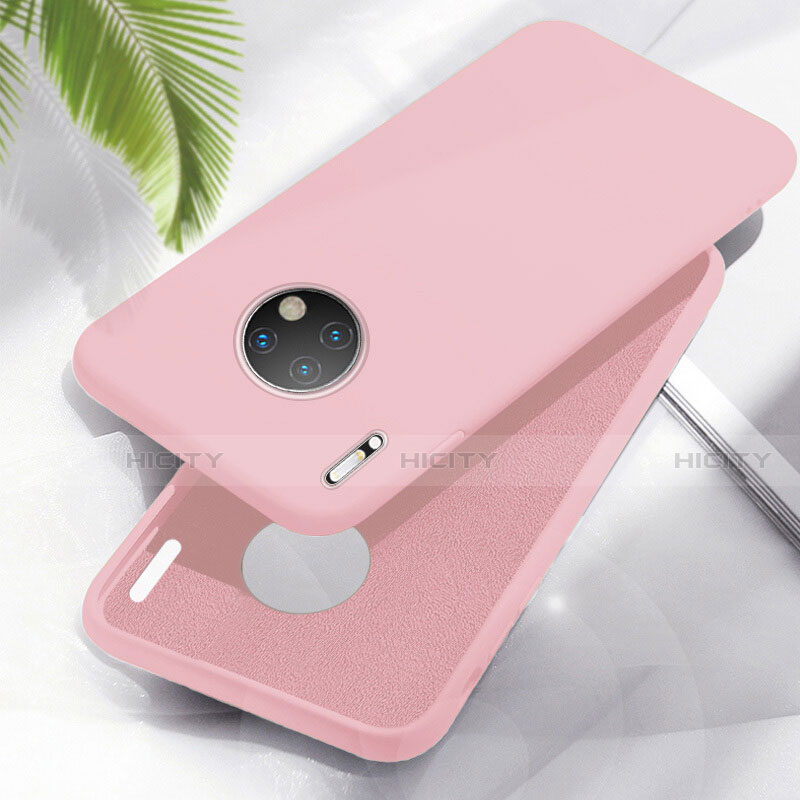 Silikon Hülle Handyhülle Ultra Dünn Schutzhülle 360 Grad Tasche Z01 für Huawei Mate 30 Pro 5G Rosa Plus