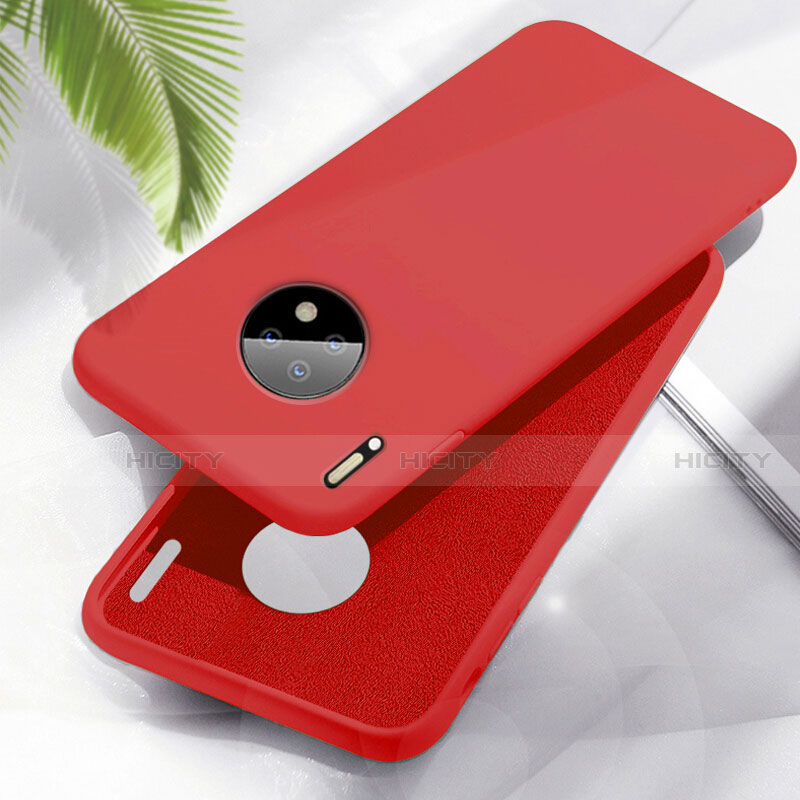 Silikon Hülle Handyhülle Ultra Dünn Schutzhülle 360 Grad Tasche Z01 für Huawei Mate 30 Pro 5G Rot