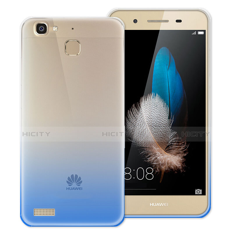 Silikon Hülle Handyhülle Ultra Dünn Schutzhülle Durchsichtig Farbverlauf für Huawei Enjoy 5S Blau