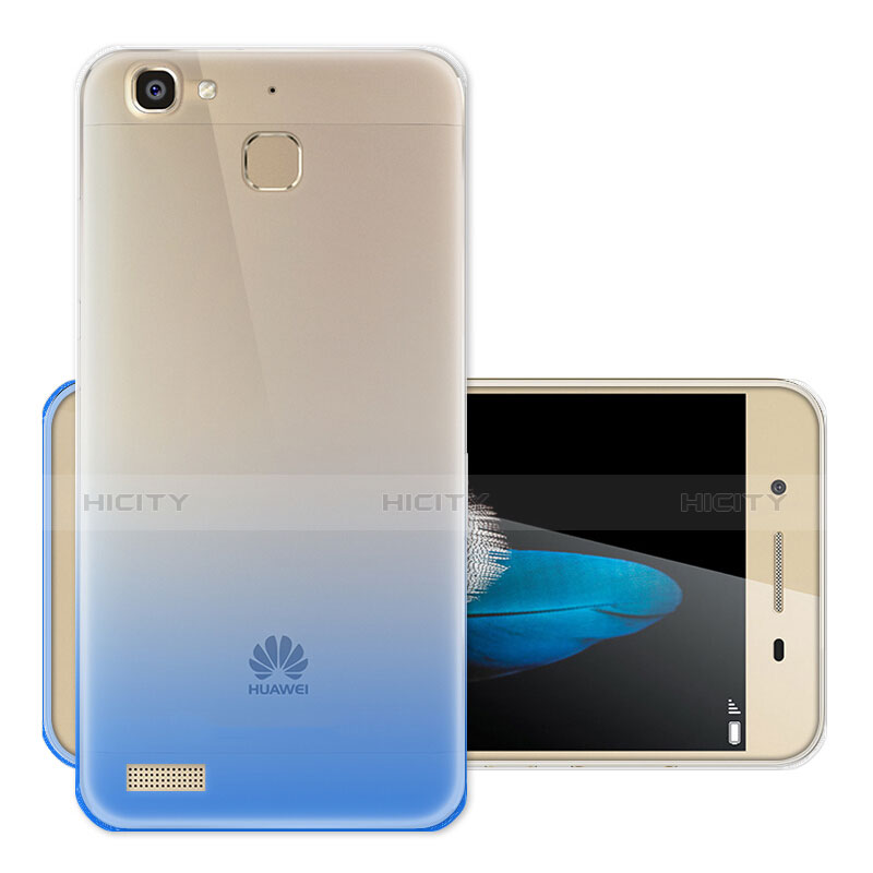 Silikon Hülle Handyhülle Ultra Dünn Schutzhülle Durchsichtig Farbverlauf für Huawei Enjoy 5S Blau