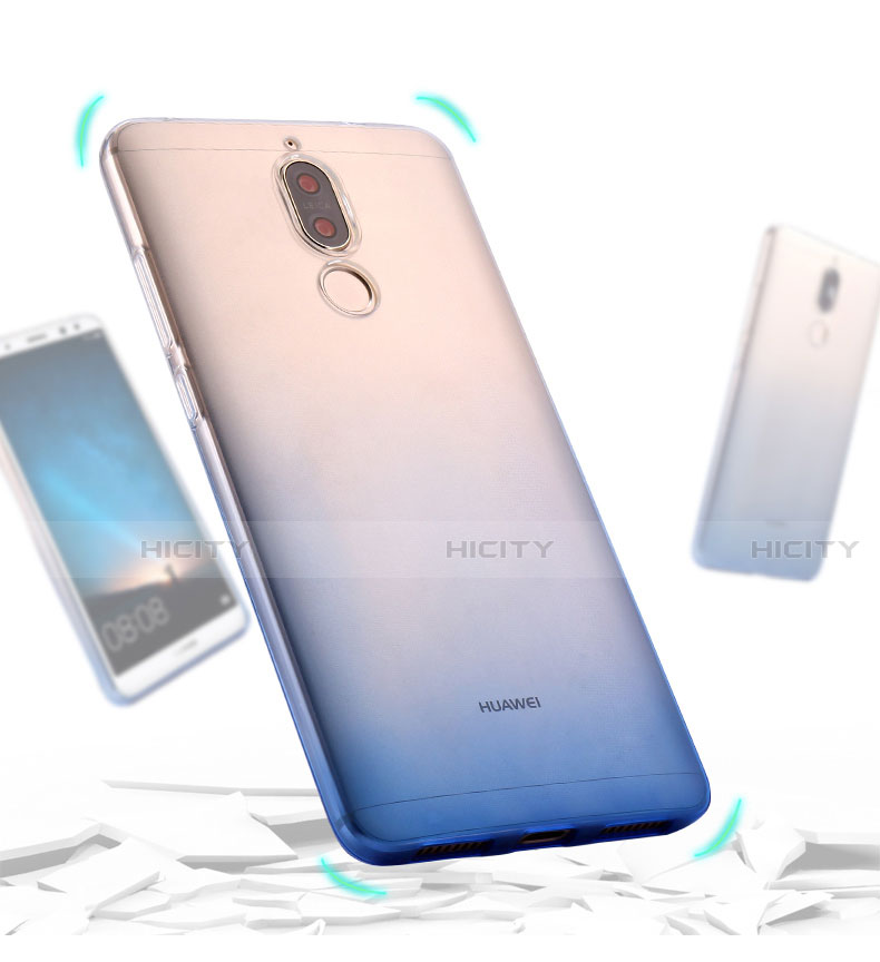 Silikon Hülle Handyhülle Ultra Dünn Schutzhülle Durchsichtig Farbverlauf für Huawei G10 Blau