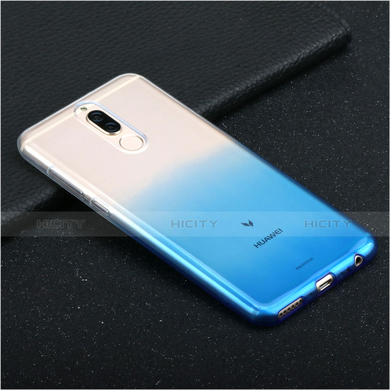 Silikon Hülle Handyhülle Ultra Dünn Schutzhülle Durchsichtig Farbverlauf G01 für Huawei Nova 2i Blau