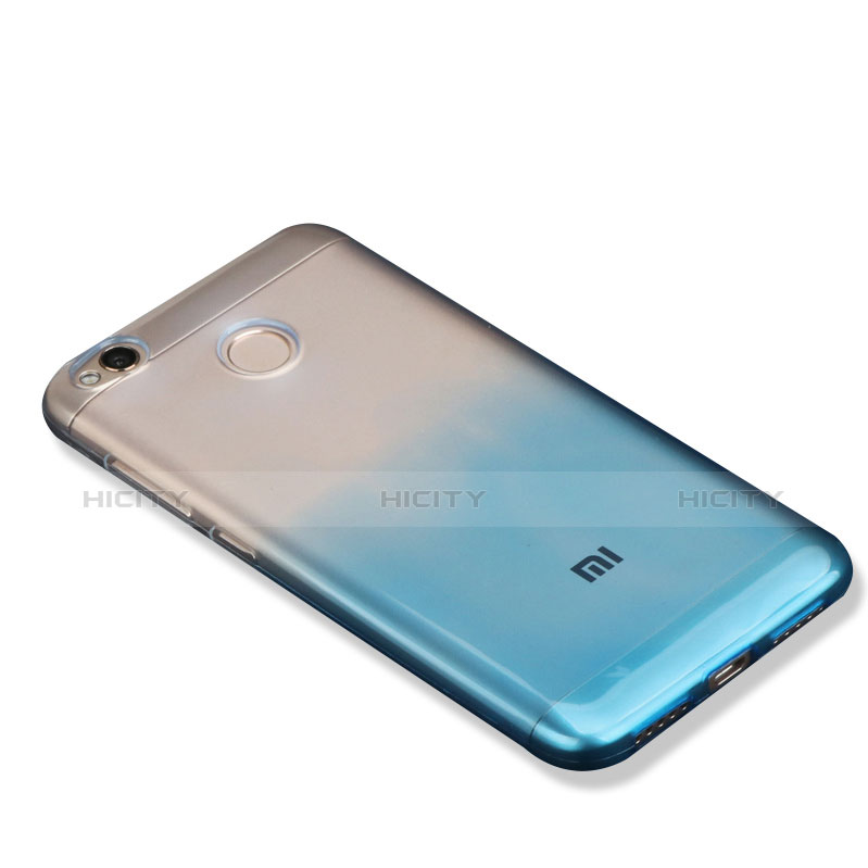 Silikon Hülle Handyhülle Ultra Dünn Schutzhülle Durchsichtig Farbverlauf G01 für Xiaomi Redmi 4X Blau