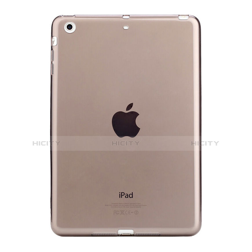 Silikon Hülle Handyhülle Ultra Dünn Schutzhülle Durchsichtig Transparent für Apple iPad Mini 2 Grau