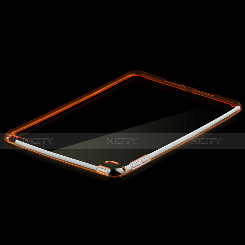 Silikon Hülle Handyhülle Ultra Dünn Schutzhülle Durchsichtig Transparent für Apple iPad Mini 4 Orange groß