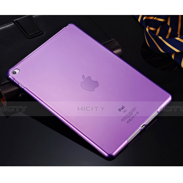 Silikon Hülle Handyhülle Ultra Dünn Schutzhülle Durchsichtig Transparent für Apple iPad Mini 4 Violett