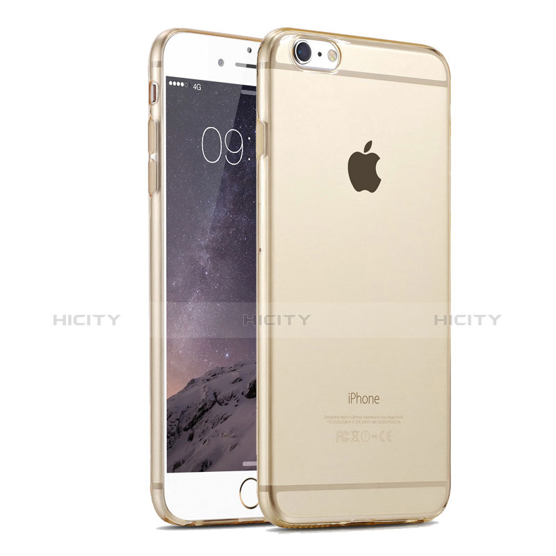 Silikon Hülle Handyhülle Ultra Dünn Schutzhülle Durchsichtig Transparent für Apple iPhone 6 Gold