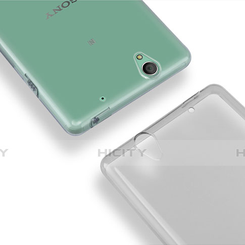 Silikon Hülle Handyhülle Ultra Dünn Schutzhülle Durchsichtig Transparent für Sony Xperia C4 Grau