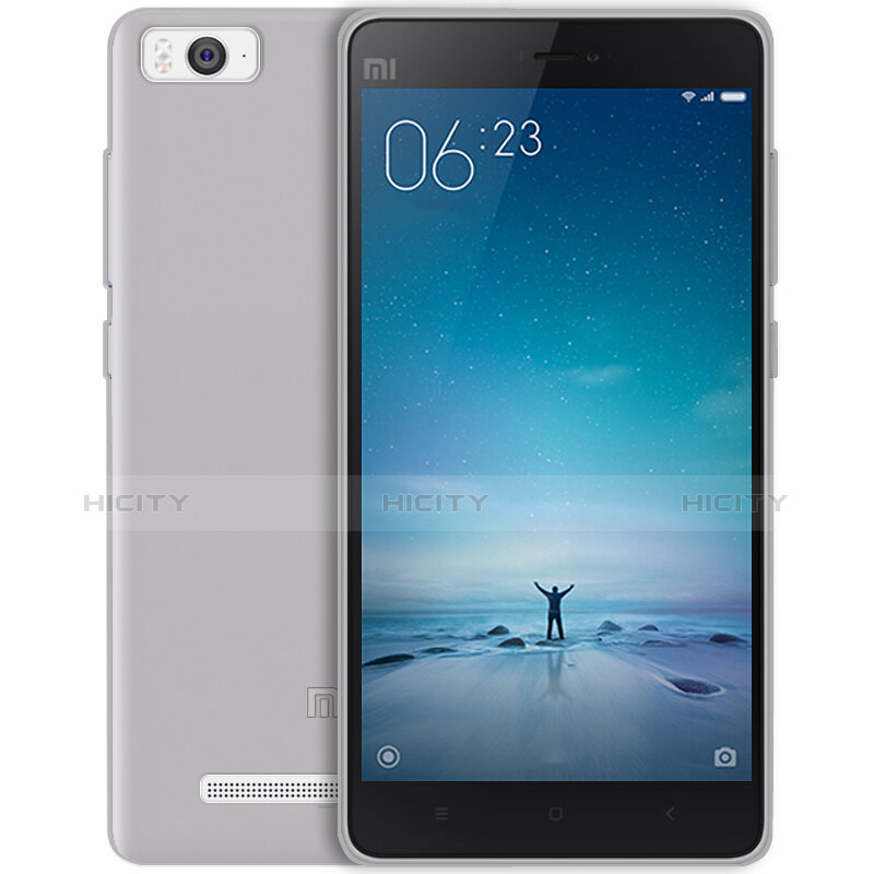 Silikon Hülle Handyhülle Ultra Dünn Schutzhülle Durchsichtig Transparent für Xiaomi Mi 4i Grau