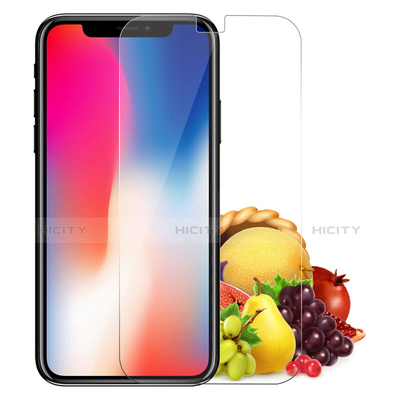 Silikon Hülle Handyhülle Ultra Dünn Schutzhülle Durchsichtig Transparent mit Schutzfolie für Apple iPhone X Klar groß