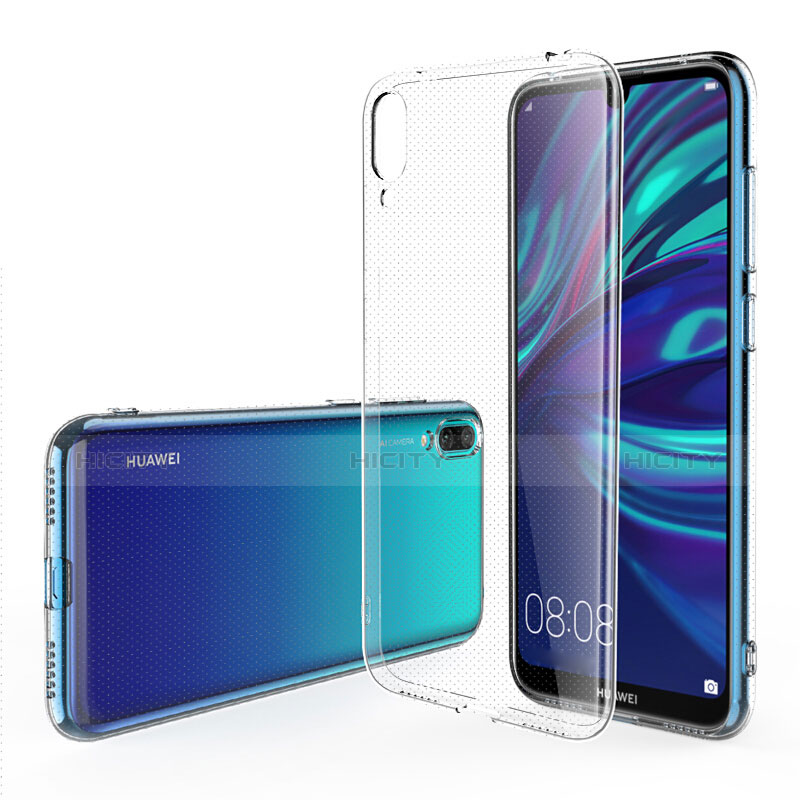 Silikon Hülle Handyhülle Ultra Dünn Schutzhülle Durchsichtig Transparent mit Schutzfolie für Huawei Enjoy 9 Klar