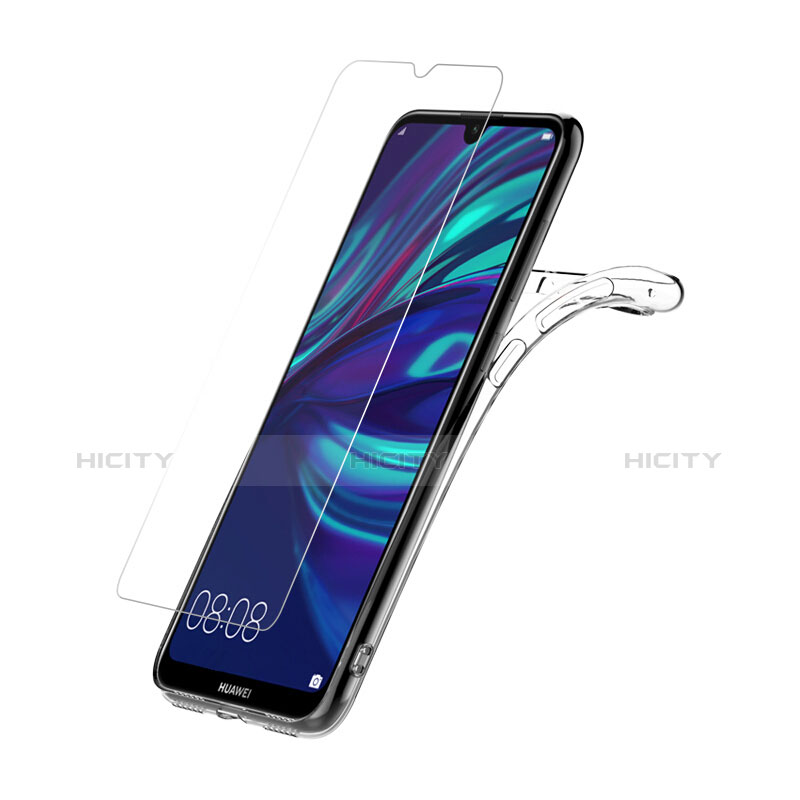 Silikon Hülle Handyhülle Ultra Dünn Schutzhülle Durchsichtig Transparent mit Schutzfolie für Huawei Enjoy 9 Klar