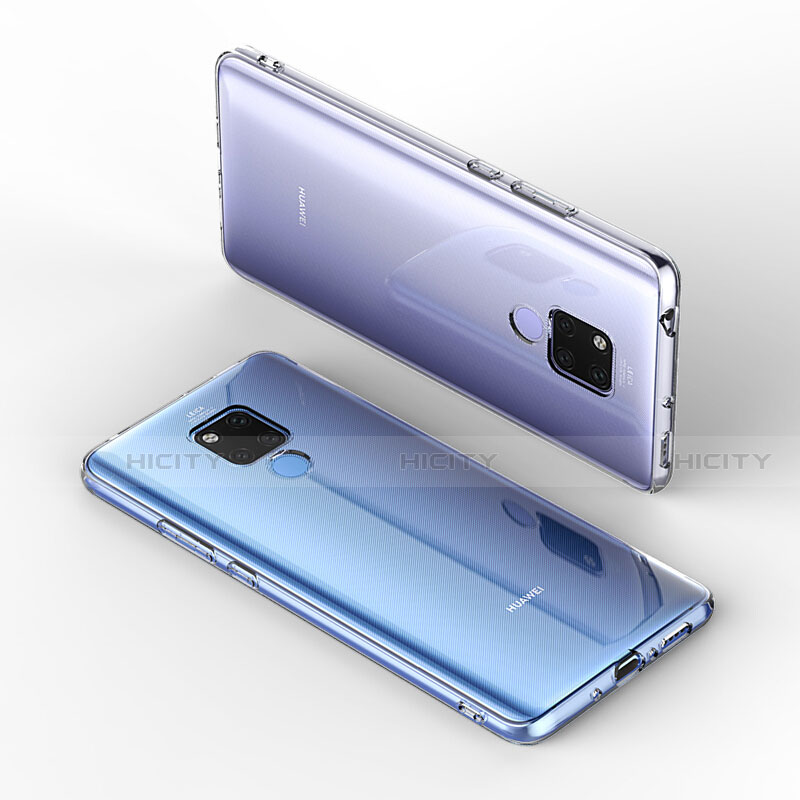 Silikon Hülle Handyhülle Ultra Dünn Schutzhülle Durchsichtig Transparent mit Schutzfolie für Huawei Mate 20 X 5G Klar