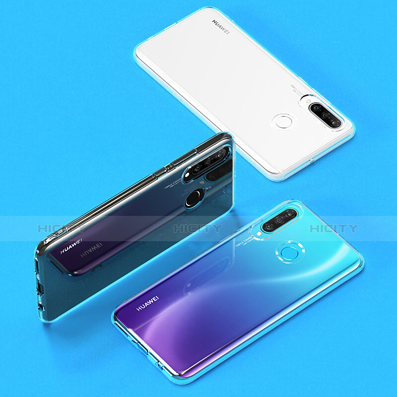 Silikon Hülle Handyhülle Ultra Dünn Schutzhülle Durchsichtig Transparent mit Schutzfolie für Huawei Nova 4e Klar