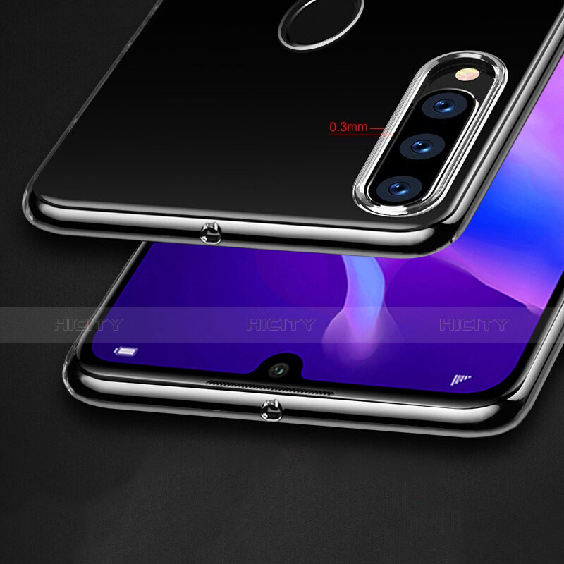 Silikon Hülle Handyhülle Ultra Dünn Schutzhülle Durchsichtig Transparent mit Schutzfolie für Huawei P30 Lite New Edition Klar