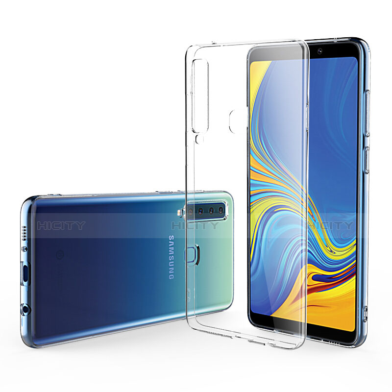 Silikon Hülle Handyhülle Ultra Dünn Schutzhülle Durchsichtig Transparent mit Schutzfolie für Samsung Galaxy A9s Klar groß