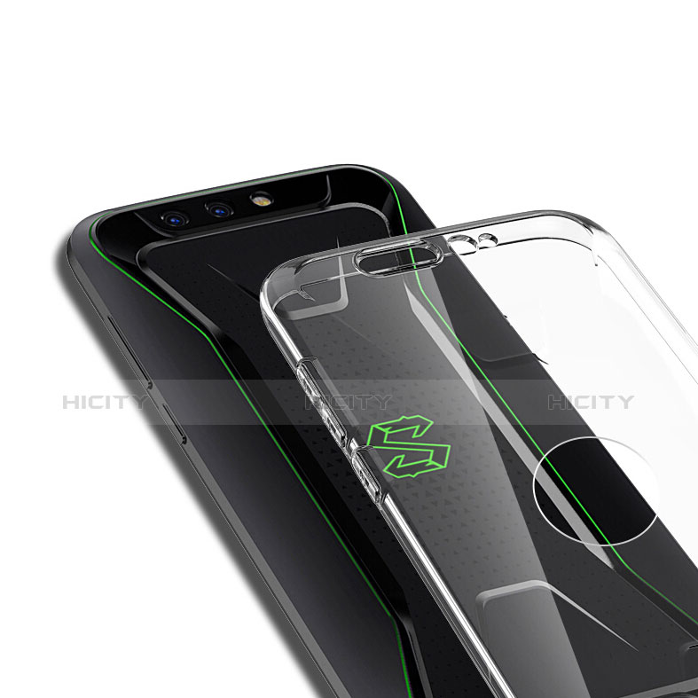 Silikon Hülle Handyhülle Ultra Dünn Schutzhülle Durchsichtig Transparent mit Schutzfolie für Xiaomi Black Shark Klar