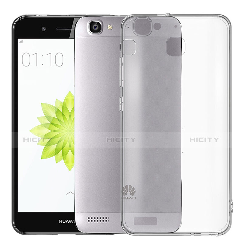 Silikon Hülle Handyhülle Ultra Dünn Schutzhülle Durchsichtig Transparent T02 für Huawei Enjoy 5S Grau Plus