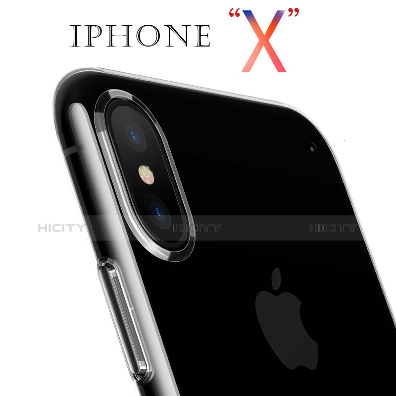 Silikon Hülle Handyhülle Ultra Dünn Schutzhülle Durchsichtig Transparent T06 für Apple iPhone X Klar