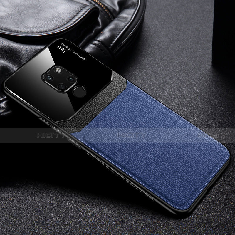 Silikon Hülle Handyhülle Ultra Dünn Schutzhülle Flexible 360 Grad Ganzkörper Tasche C01 für Huawei Mate 20 X 5G Blau