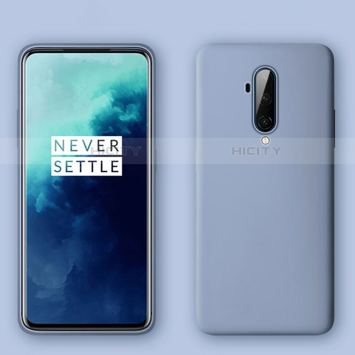 Silikon Hülle Handyhülle Ultra Dünn Schutzhülle Flexible 360 Grad Ganzkörper Tasche C01 für OnePlus 7T Pro Grau