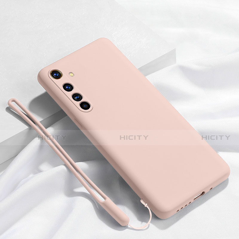 Silikon Hülle Handyhülle Ultra Dünn Schutzhülle Flexible 360 Grad Ganzkörper Tasche C01 für Realme X50 Pro 5G Rosa