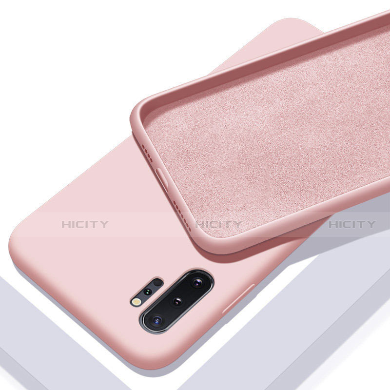 Silikon Hülle Handyhülle Ultra Dünn Schutzhülle Flexible 360 Grad Ganzkörper Tasche C01 für Samsung Galaxy Note 10 Plus Rosa