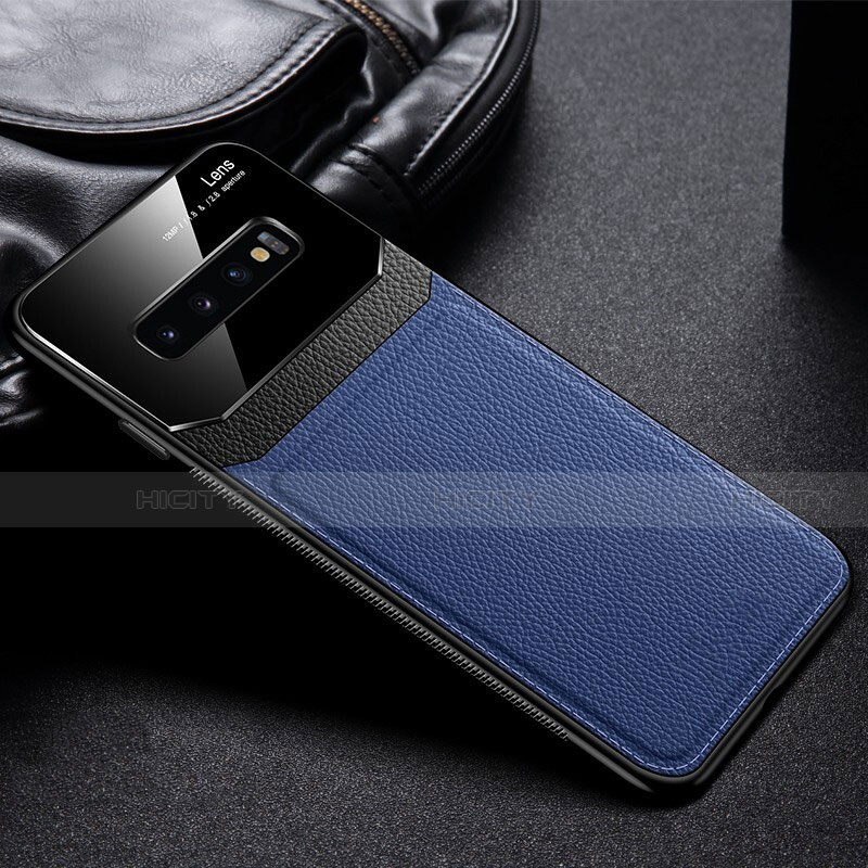 Silikon Hülle Handyhülle Ultra Dünn Schutzhülle Flexible 360 Grad Ganzkörper Tasche C01 für Samsung Galaxy S10 5G Blau Plus