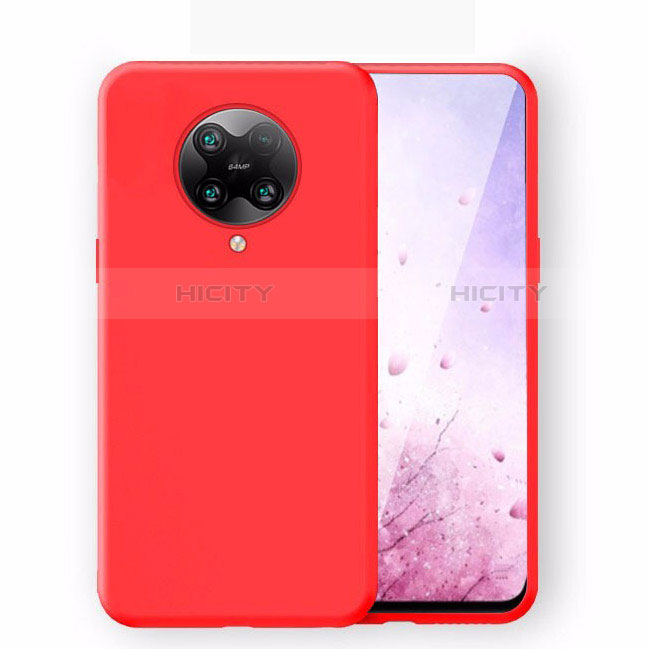 Silikon Hülle Handyhülle Ultra Dünn Schutzhülle Flexible 360 Grad Ganzkörper Tasche C01 für Xiaomi Redmi K30 Pro 5G Rot