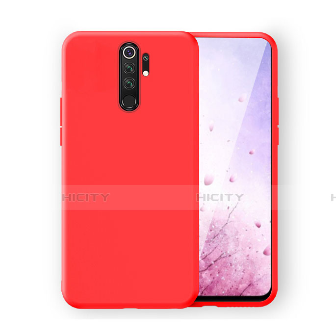 Silikon Hülle Handyhülle Ultra Dünn Schutzhülle Flexible 360 Grad Ganzkörper Tasche C01 für Xiaomi Redmi Note 8 Pro Rot Plus