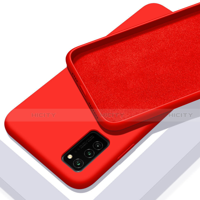 Silikon Hülle Handyhülle Ultra Dünn Schutzhülle Flexible 360 Grad Ganzkörper Tasche C02 für Huawei Honor V30 Pro 5G Rot Plus