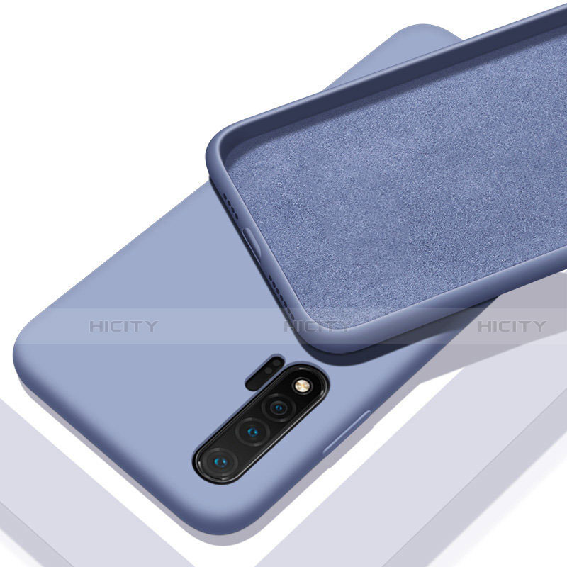 Silikon Hülle Handyhülle Ultra Dünn Schutzhülle Flexible 360 Grad Ganzkörper Tasche C02 für Huawei Nova 6 5G Grau Plus