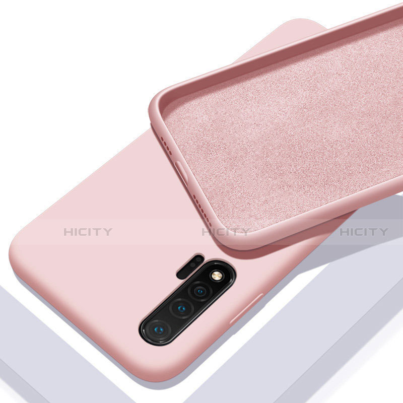 Silikon Hülle Handyhülle Ultra Dünn Schutzhülle Flexible 360 Grad Ganzkörper Tasche C02 für Huawei Nova 6 Rosa Plus