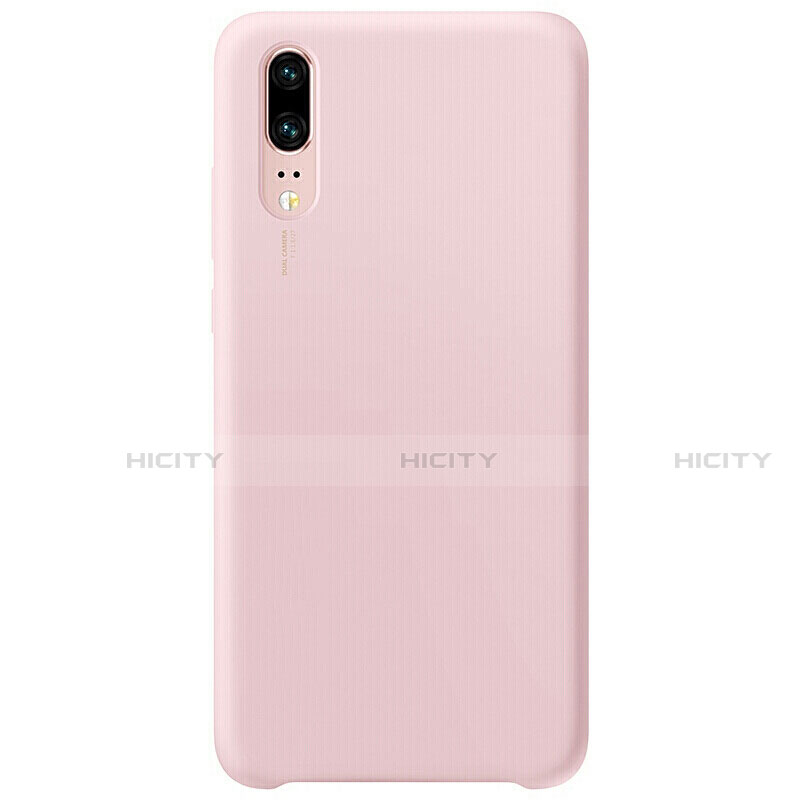 Silikon Hülle Handyhülle Ultra Dünn Schutzhülle Flexible 360 Grad Ganzkörper Tasche C02 für Huawei P20 Rosa Plus