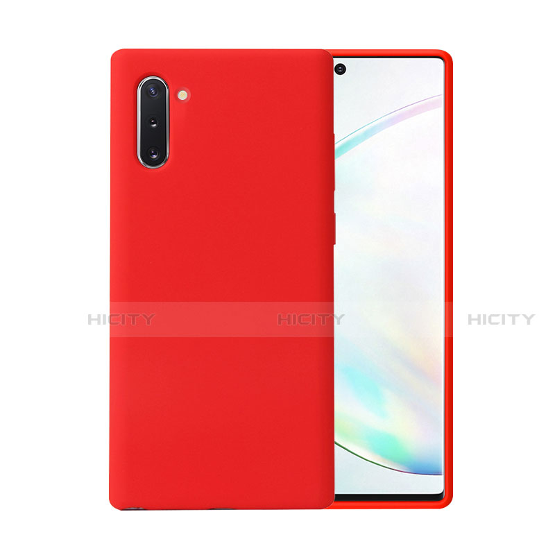 Silikon Hülle Handyhülle Ultra Dünn Schutzhülle Flexible 360 Grad Ganzkörper Tasche C02 für Samsung Galaxy Note 10 5G Rot Plus