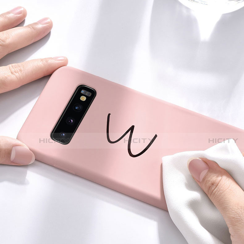 Silikon Hülle Handyhülle Ultra Dünn Schutzhülle Flexible 360 Grad Ganzkörper Tasche C02 für Samsung Galaxy S10 Plus