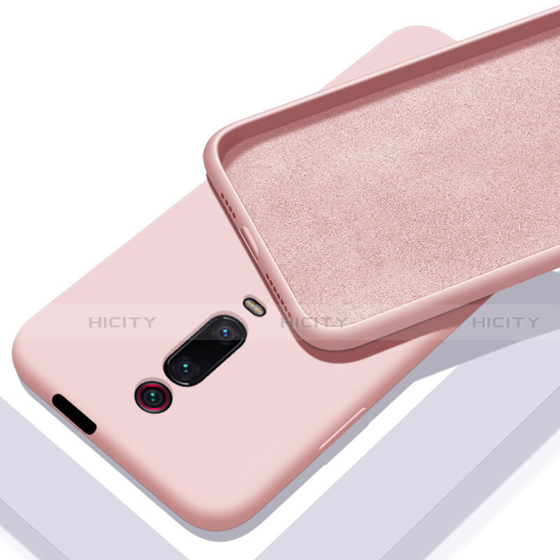 Silikon Hülle Handyhülle Ultra Dünn Schutzhülle Flexible 360 Grad Ganzkörper Tasche C02 für Xiaomi Mi 9T Pro Rosa