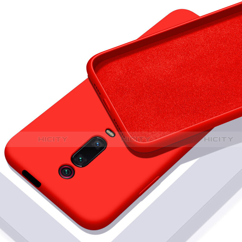 Silikon Hülle Handyhülle Ultra Dünn Schutzhülle Flexible 360 Grad Ganzkörper Tasche C02 für Xiaomi Mi 9T Pro Rot