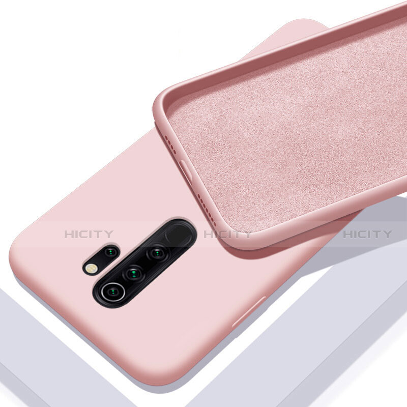 Silikon Hülle Handyhülle Ultra Dünn Schutzhülle Flexible 360 Grad Ganzkörper Tasche C02 für Xiaomi Redmi Note 8 Pro Rosa