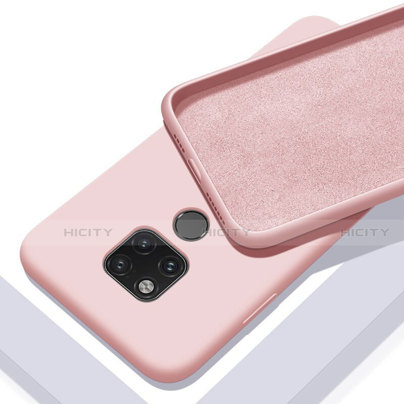 Silikon Hülle Handyhülle Ultra Dünn Schutzhülle Flexible 360 Grad Ganzkörper Tasche C03 für Huawei Mate 20 X 5G Rosa Plus