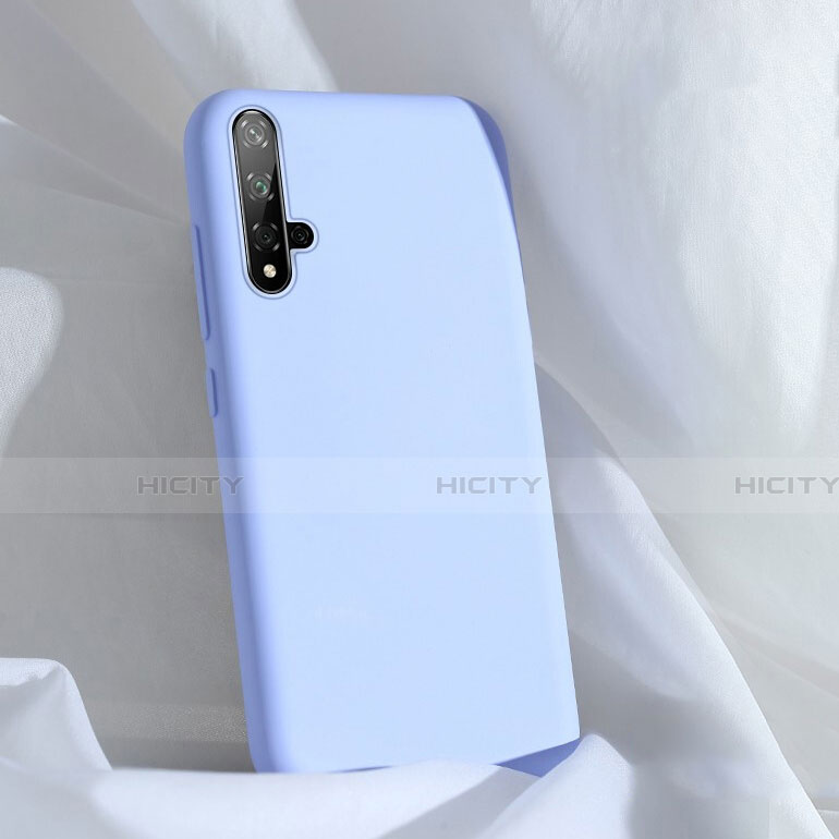 Silikon Hülle Handyhülle Ultra Dünn Schutzhülle Flexible 360 Grad Ganzkörper Tasche C03 für Huawei Nova 5 Hellblau