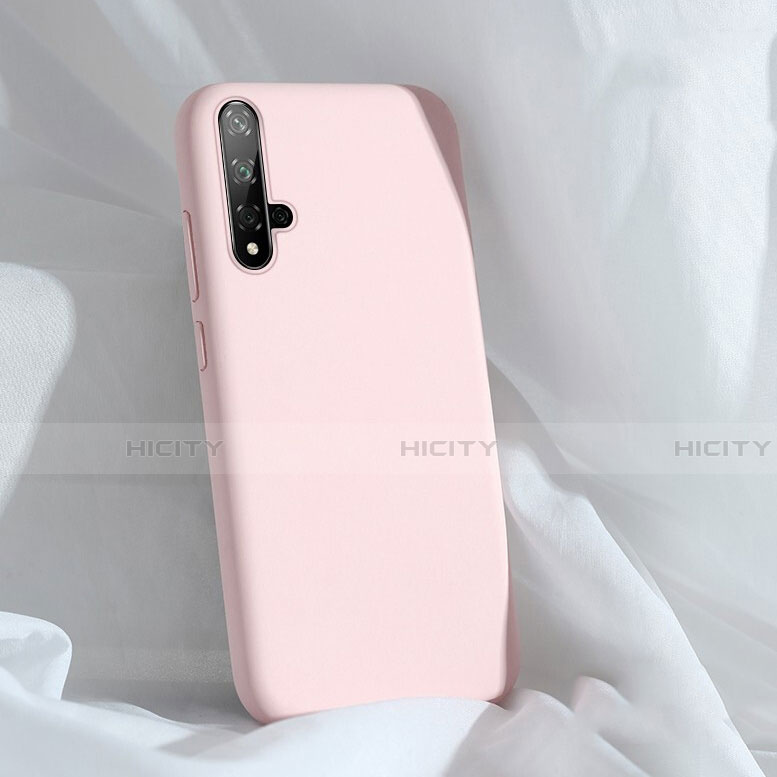 Silikon Hülle Handyhülle Ultra Dünn Schutzhülle Flexible 360 Grad Ganzkörper Tasche C03 für Huawei Nova 5 Pro Rosa