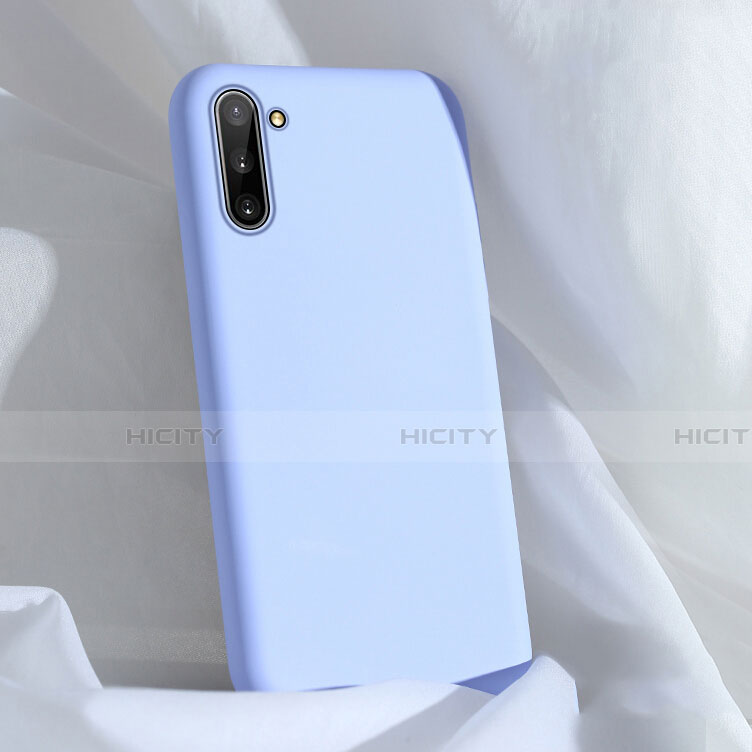 Silikon Hülle Handyhülle Ultra Dünn Schutzhülle Flexible 360 Grad Ganzkörper Tasche C03 für Samsung Galaxy Note 10 5G Hellblau Plus