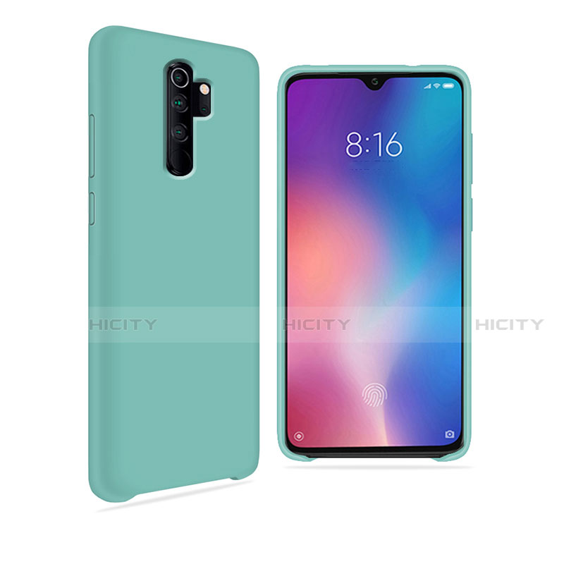 Silikon Hülle Handyhülle Ultra Dünn Schutzhülle Flexible 360 Grad Ganzkörper Tasche C03 für Xiaomi Redmi Note 8 Pro Cyan