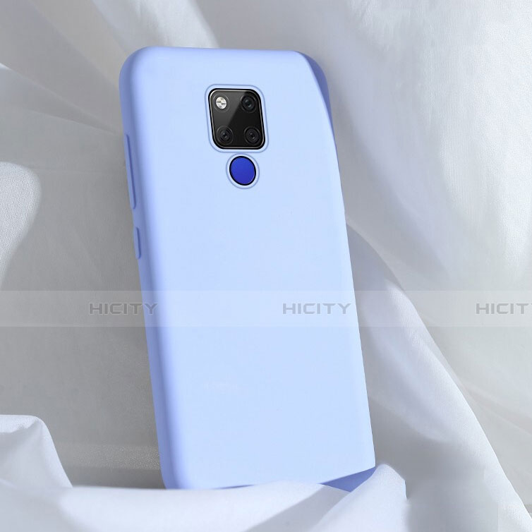 Silikon Hülle Handyhülle Ultra Dünn Schutzhülle Flexible 360 Grad Ganzkörper Tasche C04 für Huawei Mate 20 X 5G Hellblau Plus