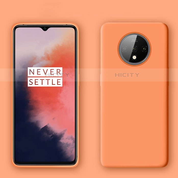 Silikon Hülle Handyhülle Ultra Dünn Schutzhülle Flexible 360 Grad Ganzkörper Tasche C04 für OnePlus 7T Orange